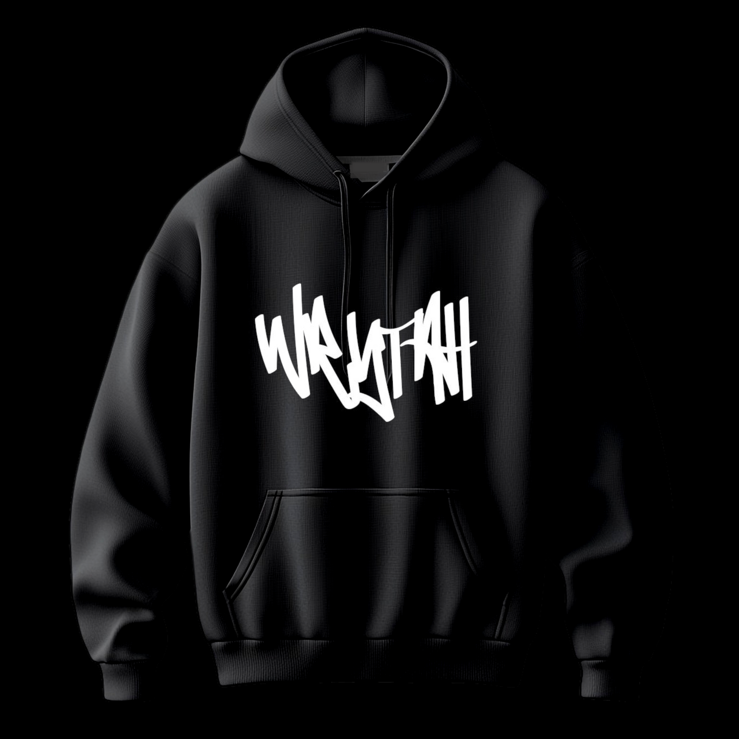 WRYTAH Graffiti Hip Hop Hoodie Black