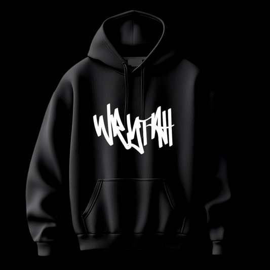 WRYTAH Graffiti Hip Hop Hoodie Black