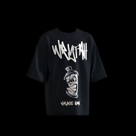 WRYTAH Graffiti Tshirt Hip Hop Black